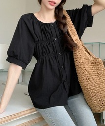 【新品タグ付き】yori 黒 パフスリーブ トップス パフスリーブバックティアードパールドレス – YOKO CHAN