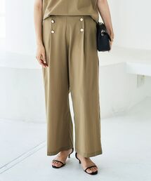 le.coeur blanc | 《接触冷感・撥水加工》ナイロンストレッチマリンワイドパンツ(その他パンツ)