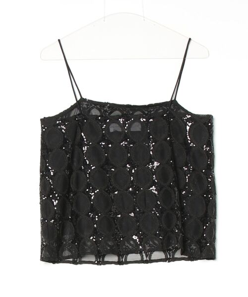 送料無料 通販 激安 マリカ）の「TULLE mallika（サラ sara SEQUINS TOP CAMI キャミソール