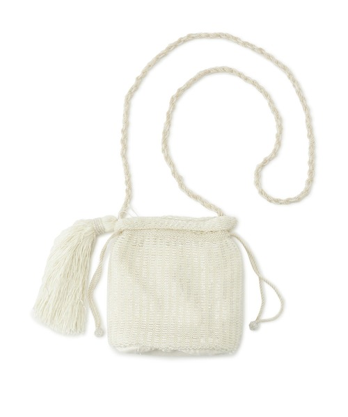 ADAM ET ROPE'（アダムエロペ）の「【ANAN'S(アナンズ)】CROCHET CUTDANA POUCH（ショルダーバッグ・レディース・オフホワイト・FREE）」の3枚目の写真