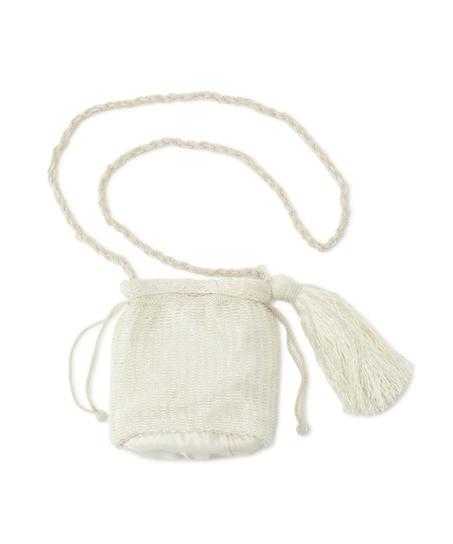 ADAM ET ROPE'（アダムエロペ）の「【ANAN'S(アナンズ)】CROCHET CUTDANA POUCH（ショルダーバッグ・レディース・オフホワイト・FREE）」の4枚目の写真