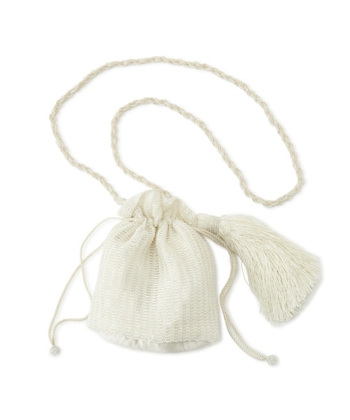 ADAM ET ROPE'（アダムエロペ）の「【ANAN'S(アナンズ)】CROCHET CUTDANA POUCH（ショルダーバッグ・レディース・オフホワイト・FREE）」の5枚目の写真