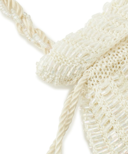 ADAM ET ROPE'（アダムエロペ）の「【ANAN'S(アナンズ)】CROCHET CUTDANA POUCH（ショルダーバッグ・レディース・オフホワイト・FREE）」の6枚目の写真