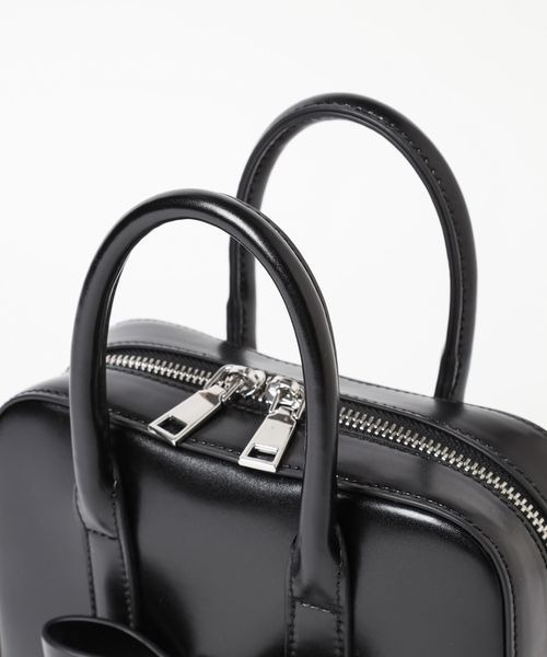 LOWRYS FARM（ローリーズファーム）の「リボンボストンＢＡＧ　135877（ボストンバッグ・レディース・ブラック/オフホワイト・FREE）」の13枚目の写真