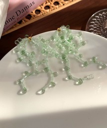 aimoha（アイモハ）の「クリスタルグリーンビーズのロングピアス（ピアス（両耳用））」