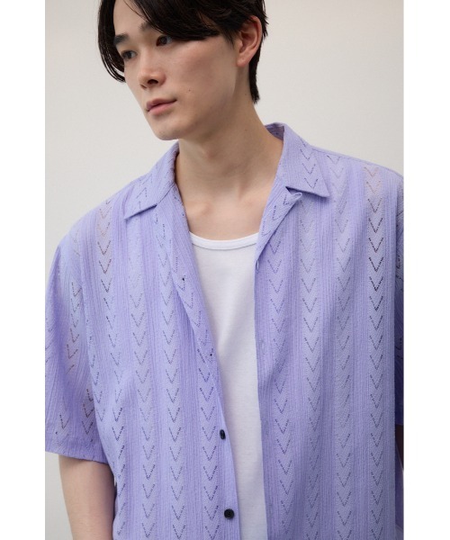 シアー開襟シャツ（シャツ/ブラウス）｜AZUL BY MOUSSY（アズールバイマウジー）