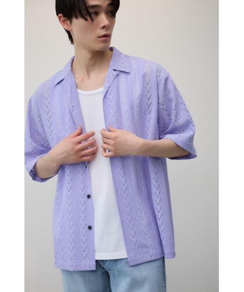 シアー開襟シャツ（シャツ/ブラウス）｜AZUL BY MOUSSY（アズールバイマウジー）