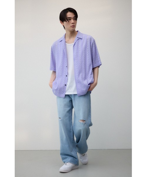 シアー開襟シャツ（シャツ/ブラウス）｜AZUL BY MOUSSY（アズールバイマウジー）