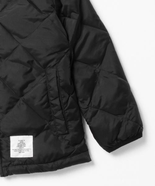 こども ビームス（コドモビームス）の「Smoothy / ノーカラー キルトジャケット (90～130cm)（ブルゾン・キッズ・ブラック/オリーブ/ネイビー・S(90cm～）/L(130cm～)/M(110cm～)）」の8枚目の写真