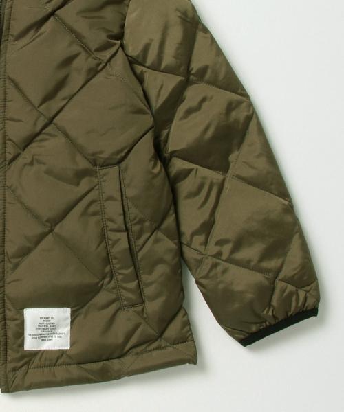 こども ビームス（コドモビームス）の「Smoothy / ノーカラー キルトジャケット (90～130cm)（ブルゾン・キッズ・ブラック/オリーブ/ネイビー・S(90cm～）/L(130cm～)/M(110cm～)）」の10枚目の写真