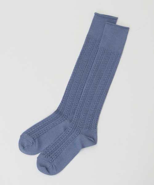 martinique（マルティニーク）の「【CONLEAD /コンリード】クロシェ風レースソックス（ソックス/靴下・レディース・ブラック/ブラウン/ブルーグレー・FREE）」の4枚目の写真