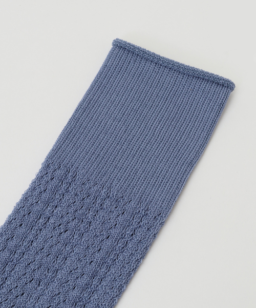 martinique（マルティニーク）の「【CONLEAD /コンリード】クロシェ風レースソックス（ソックス/靴下・レディース・ブラック/ブラウン/ブルーグレー・FREE）」の5枚目の写真