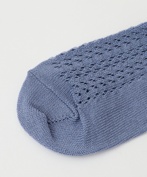 martinique（マルティニーク）の「【CONLEAD /コンリード】クロシェ風レースソックス（ソックス/靴下・レディース・ブラック/ブラウン/ブルーグレー・FREE）」の7枚目の写真