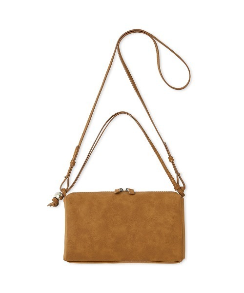 Mila Owen（ミラオーウェン）の「ショルダー付き2WAYスクエアバッグ（ショルダーバッグ・レディース・ブラック/アイボリー/キャメル・FREE）」の3枚目の写真