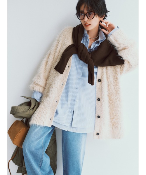 Mila Owen（ミラオーウェン）の「ショルダー付き2WAYスクエアバッグ（ショルダーバッグ・レディース・ブラック/アイボリー/キャメル・FREE）」の22枚目の写真