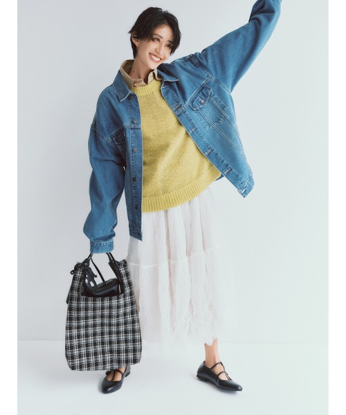 Mila Owen（ミラオーウェン）の「ショルダー付き2WAYスクエアバッグ（ショルダーバッグ・レディース・ブラック/アイボリー/キャメル・FREE）」の21枚目の写真