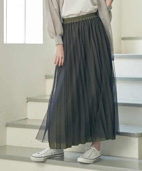 ikka（イッカ）の「【2WAY】リバーシブルスカート（スカート・レディース・チャコールグレー/ベージュ/オリーブ・M/L/S）」の2枚目の写真