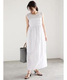 Te chichi | ストライプベアワンピース(ワンピース)
