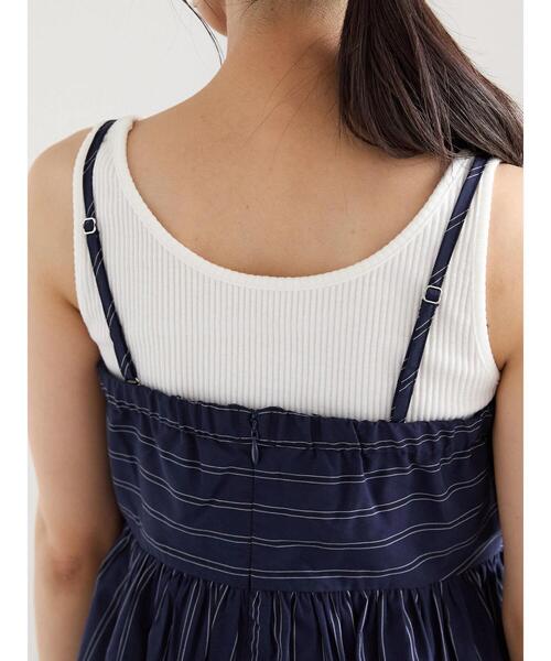 【セール】ストライプベアワンピース（ワンピース）｜Te chichi（テチチ）