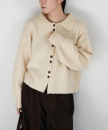 select MOCA | 【新色追加】ボタンアップポロカーディガン(カーディガン/ボレロ)