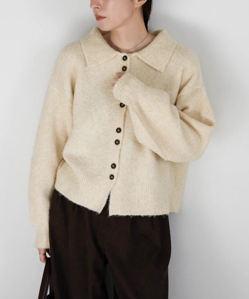 select MOCA（セレクトモカ）の「ボタンアップポロカーディガン