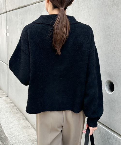セール】ボタンアップポロカーディガン（カーディガン/ボレロ
