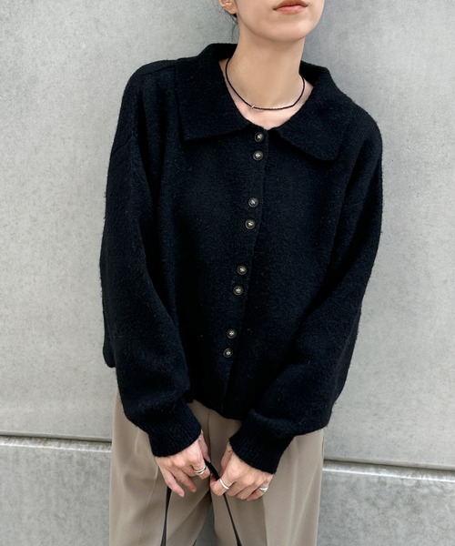 セール】ボタンアップポロカーディガン（カーディガン/ボレロ