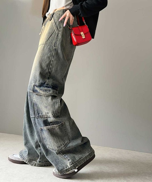 パンツ 90s-00s M.F.G studs design cotton pants 2023-0620-394.jpg