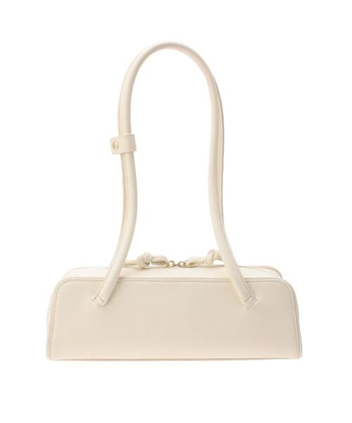 LAGUNAMOON(ラグナムーン)の「スムースタッチミニボストン(ショルダーバッグ・レディース・ブラック/アイボリー/ホワイト・FREE)」の2枚目の写真