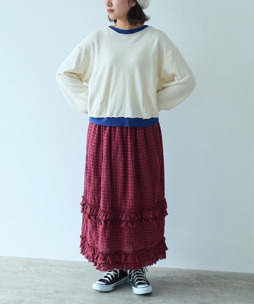 bulle de savon(ビュルデサボン)の「ZIGZAGニット プルオーバー(Tシャツ/カットソー・レディース・アイボリー/ネイビー・FREE)」の15枚目の写真