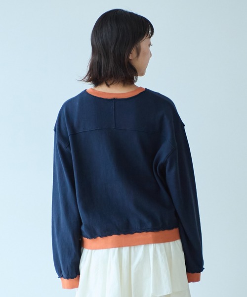 bulle de savon(ビュルデサボン)の「ZIGZAGニット プルオーバー(Tシャツ/カットソー・レディース・アイボリー/ネイビー・FREE)」の19枚目の写真