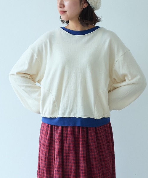 bulle de savon(ビュルデサボン)の「ZIGZAGニット プルオーバー(Tシャツ/カットソー・レディース・アイボリー/ネイビー・FREE)」の8枚目の写真