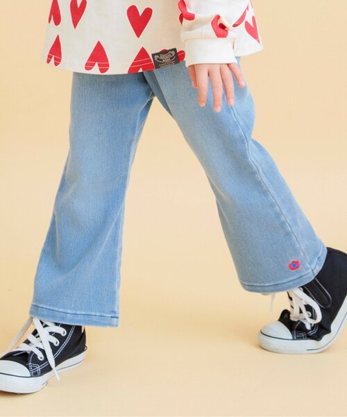 BREEZE（ブリーズ）の「フレア【エブリパンツ】（その他パンツ・キッズ・ライム/ラベンダー/サックスブルー/ブルー・110/100/90/80/140/130/120）」の3枚目の写真