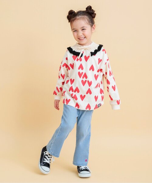 BREEZE（ブリーズ）の「フレア【エブリパンツ】（その他パンツ・キッズ・ライム/ラベンダー/サックスブルー/ブルー・110/100/90/80/140/130/120）」の5枚目の写真