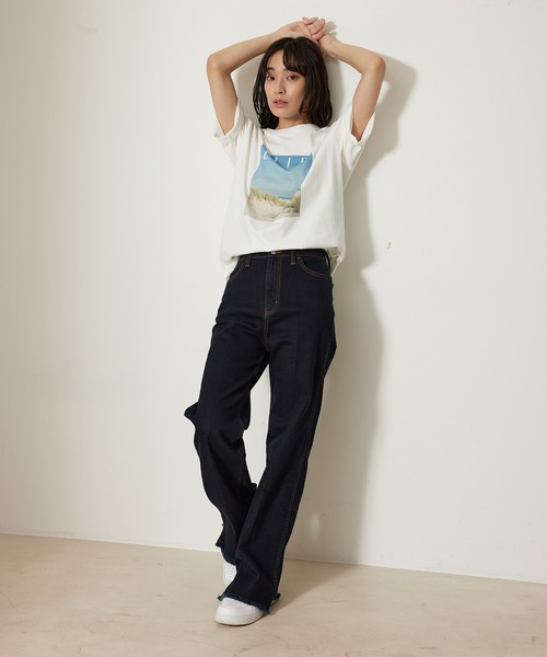 【セール】【ELLE×NERGY】UV Collaboration T-shirts（Tシャツ/カットソー）｜ELLE（エル）