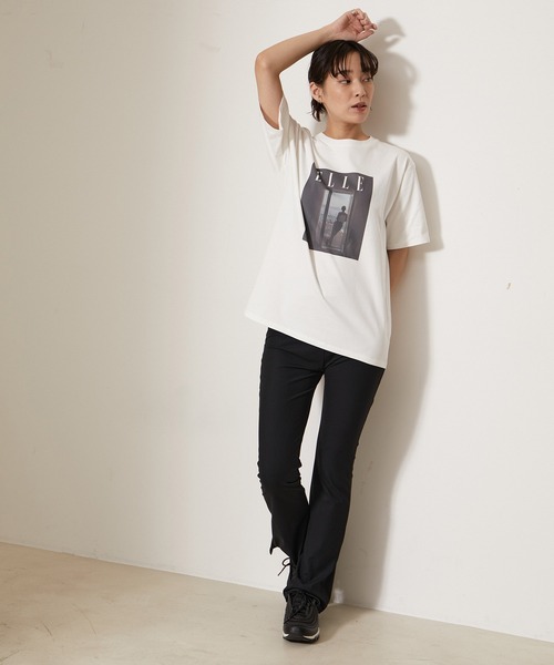 【セール】【ELLE×NERGY】UV Collaboration T-shirts（Tシャツ/カットソー）｜ELLE（エル）