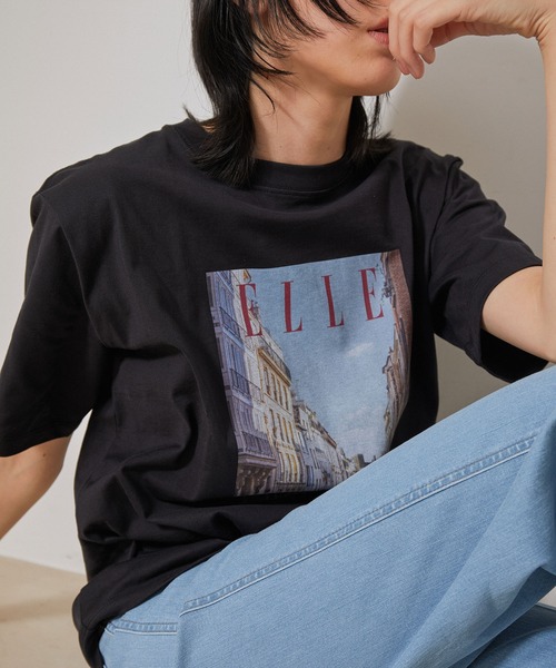【セール】【ELLE×NERGY】UV Collaboration T-shirts（Tシャツ/カットソー）｜ELLE（エル）