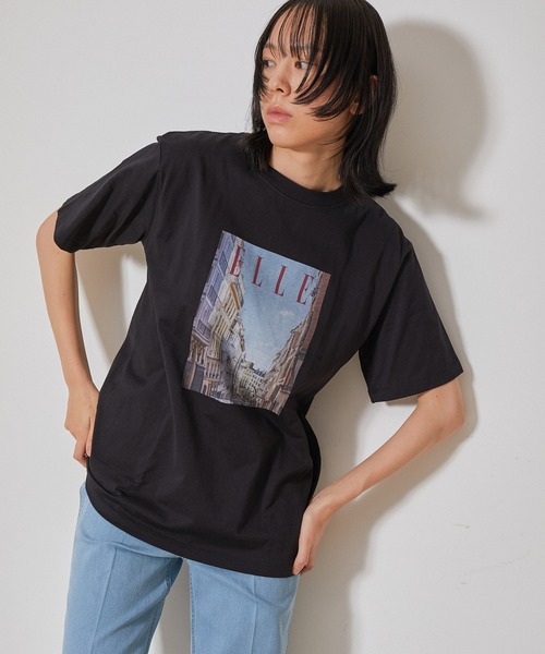 【セール】【ELLE×NERGY】UV Collaboration T-shirts（Tシャツ/カットソー）｜ELLE（エル）