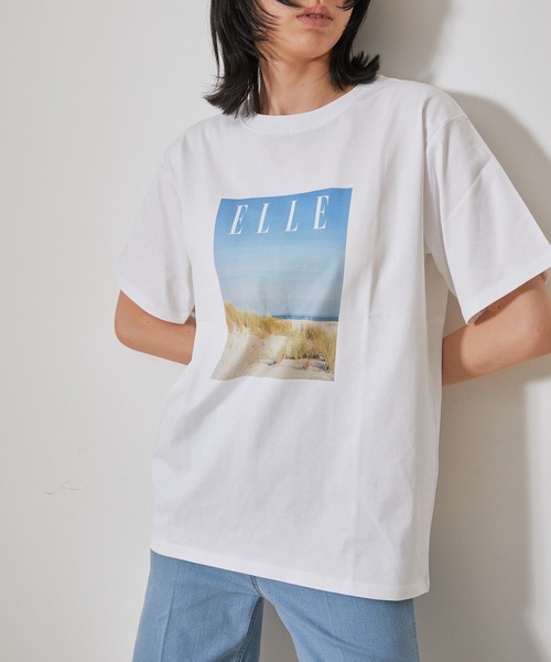 【セール】【ELLE×NERGY】UV Collaboration T-shirts（Tシャツ/カットソー）｜ELLE（エル）