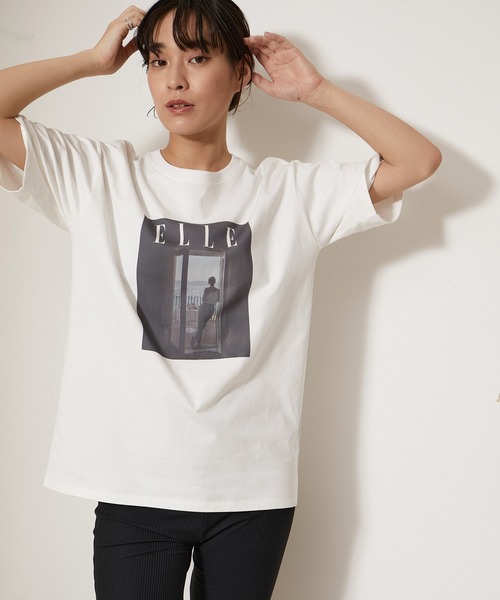【セール】【ELLE×NERGY】UV Collaboration T-shirts（Tシャツ/カットソー）｜ELLE（エル）