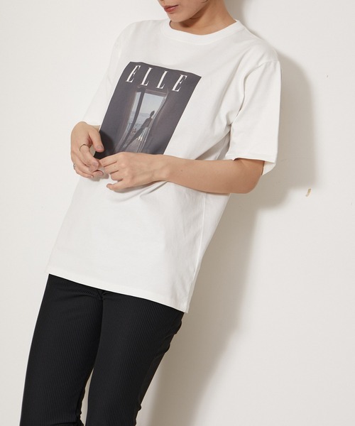【セール】【ELLE×NERGY】UV Collaboration T-shirts（Tシャツ/カットソー）｜ELLE（エル）