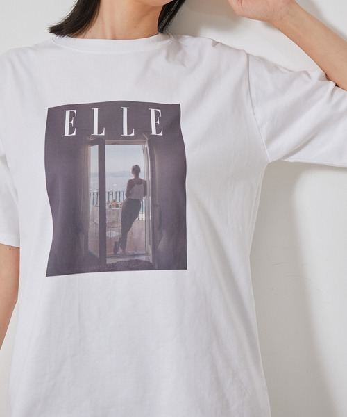 【セール】【ELLE×NERGY】UV Collaboration T-shirts（Tシャツ/カットソー）｜ELLE（エル）