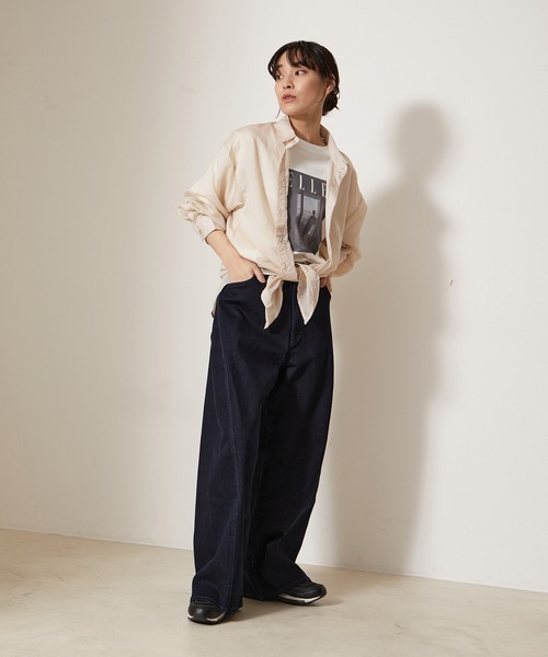 【セール】【ELLE×NERGY】UV Collaboration T-shirts（Tシャツ/カットソー）｜ELLE（エル）