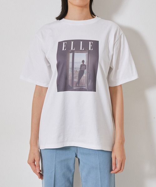 【セール】【ELLE×NERGY】UV Collaboration T-shirts（Tシャツ/カットソー）｜ELLE（エル）