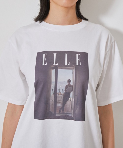 【セール】【ELLE×NERGY】UV Collaboration T-shirts（Tシャツ/カットソー）｜ELLE（エル）