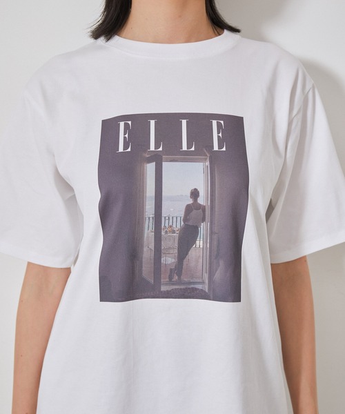 【セール】【ELLE×NERGY】UV Collaboration T-shirts（Tシャツ/カットソー）｜ELLE（エル）