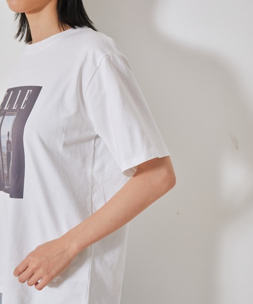 【セール】【ELLE×NERGY】UV Collaboration T-shirts（Tシャツ/カットソー）｜ELLE（エル）