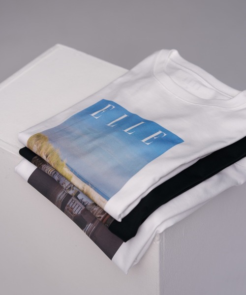 【セール】【ELLE×NERGY】UV Collaboration T-shirts（Tシャツ/カットソー）｜ELLE（エル）