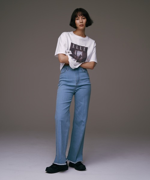 【セール】【ELLE×NERGY】UV Collaboration T-shirts（Tシャツ/カットソー）｜ELLE（エル）