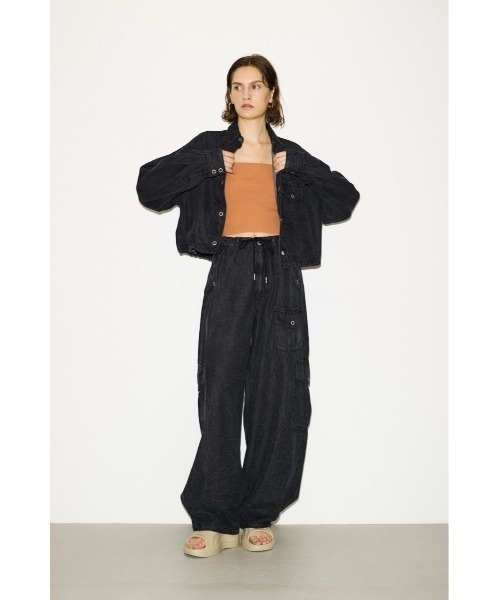 THROW by SLY（スローバイスライ）の「THROW 2WAY KNIT BANDEAU 2ウェイ ニット ブラジャー（キャミソール・レディース・オレンジ/ダークグレー・FREE）」の15枚目の写真